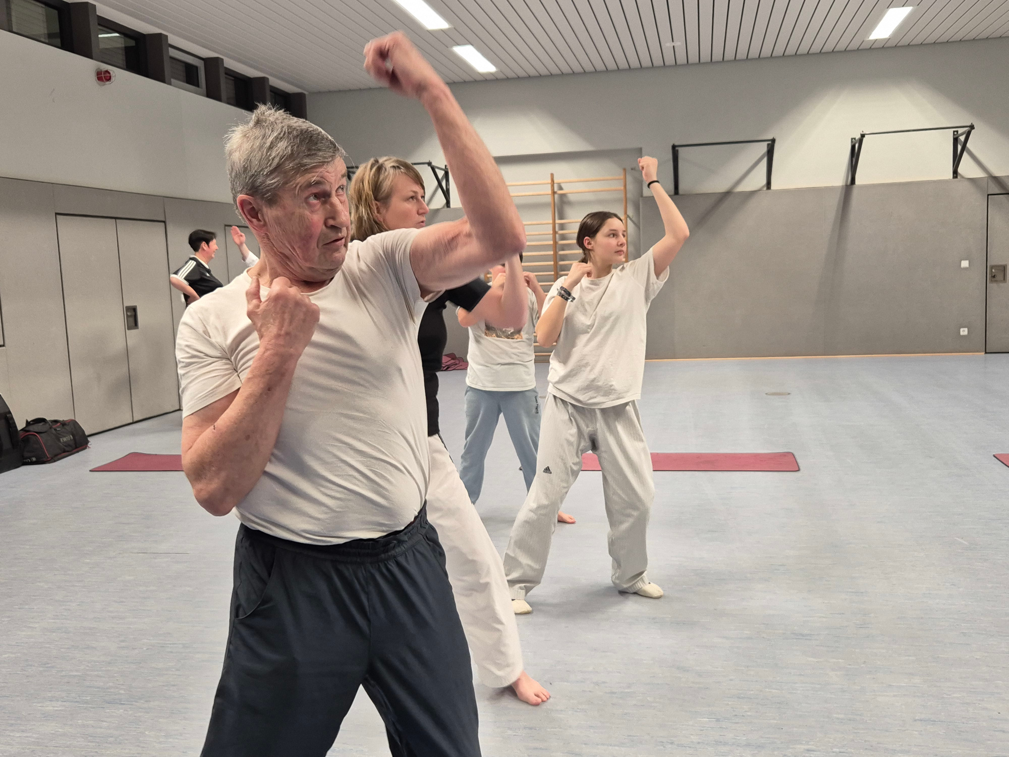 Die Prüflinge geben zeigen, was sie können