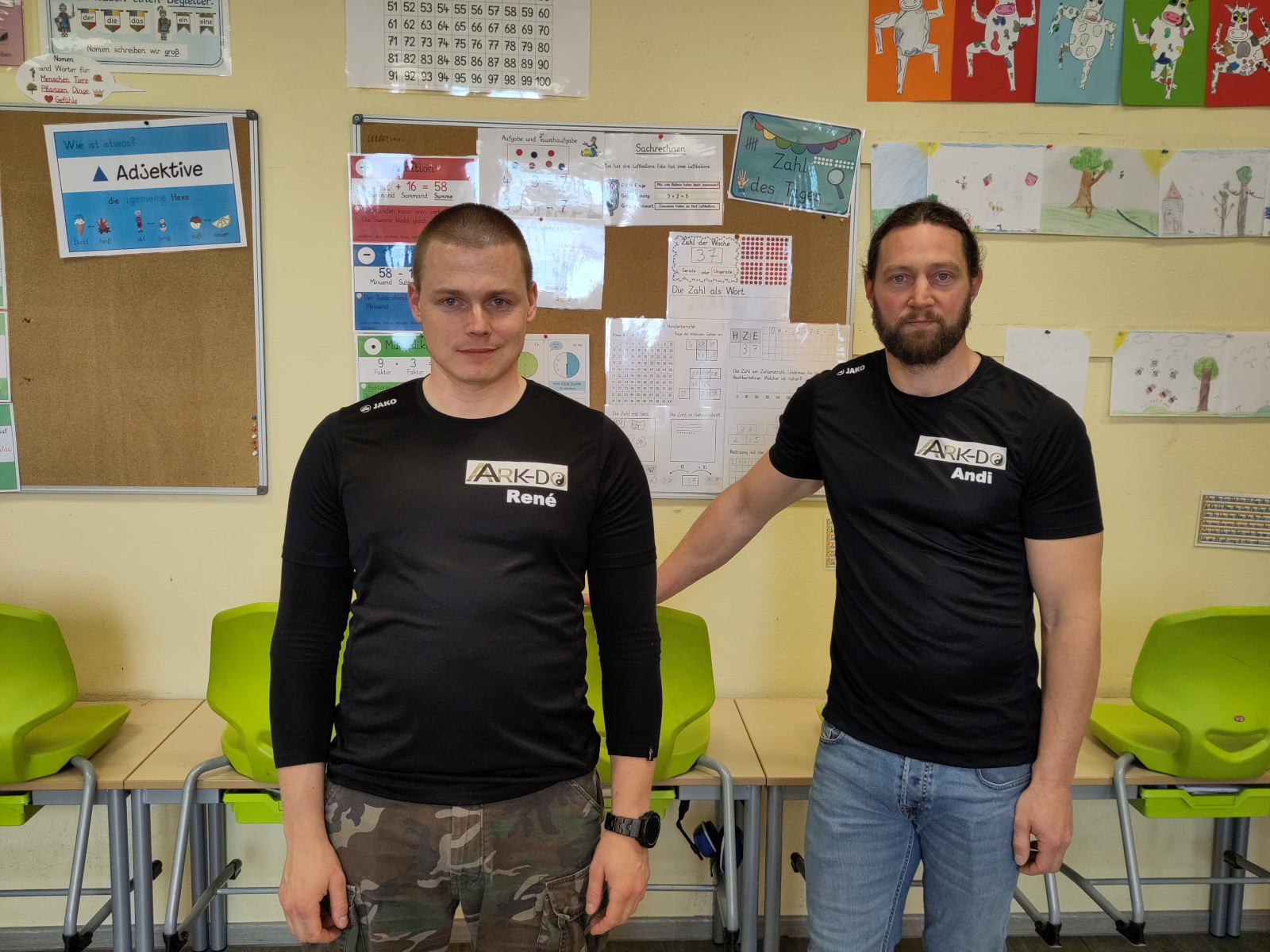 Andi und René in der HANSE-Grundschule in Medebach